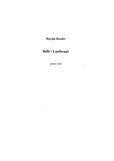Bells / Landscape, piano solo