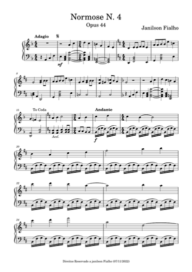 Normose N. 4, Opus 44