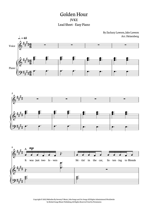 Golden Hour (arr. Heisenberg)