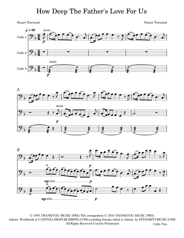 How Deep The Father's Love For Us (arr. Phyllis Hopper)