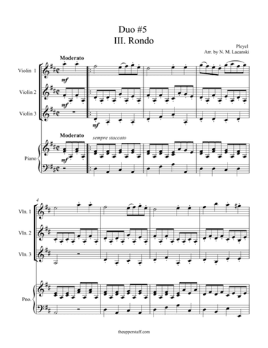 Rondo from Duo #5 (arr. Nick Lacanski)