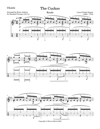 The Cuckoo (arr. Brian Jackson)