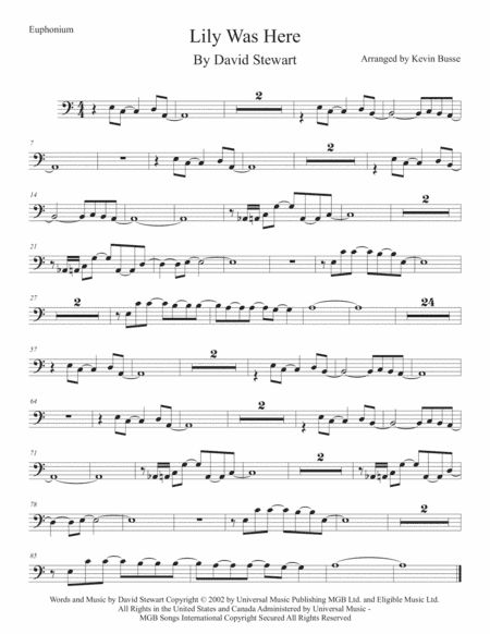 Lily Was Here (arr. Kevin Busse)