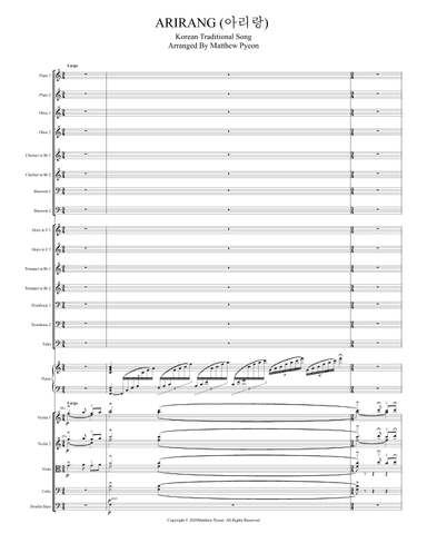 ARIRANG (arr. Matthew pyeon)