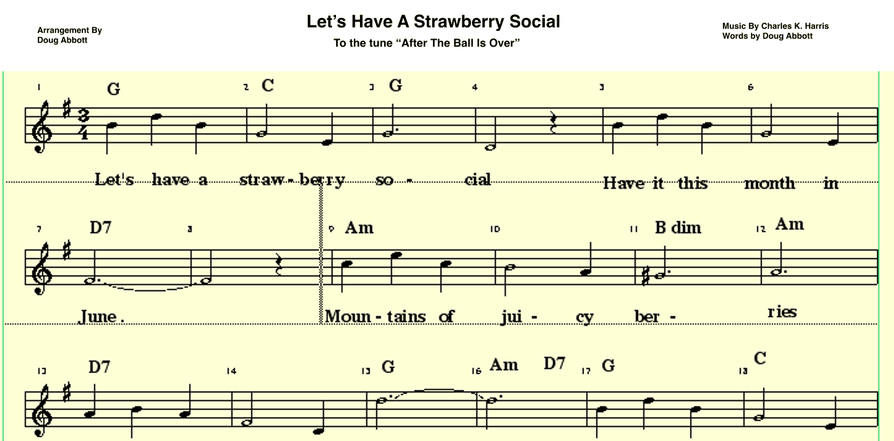 Let's Have A Strawberry Social