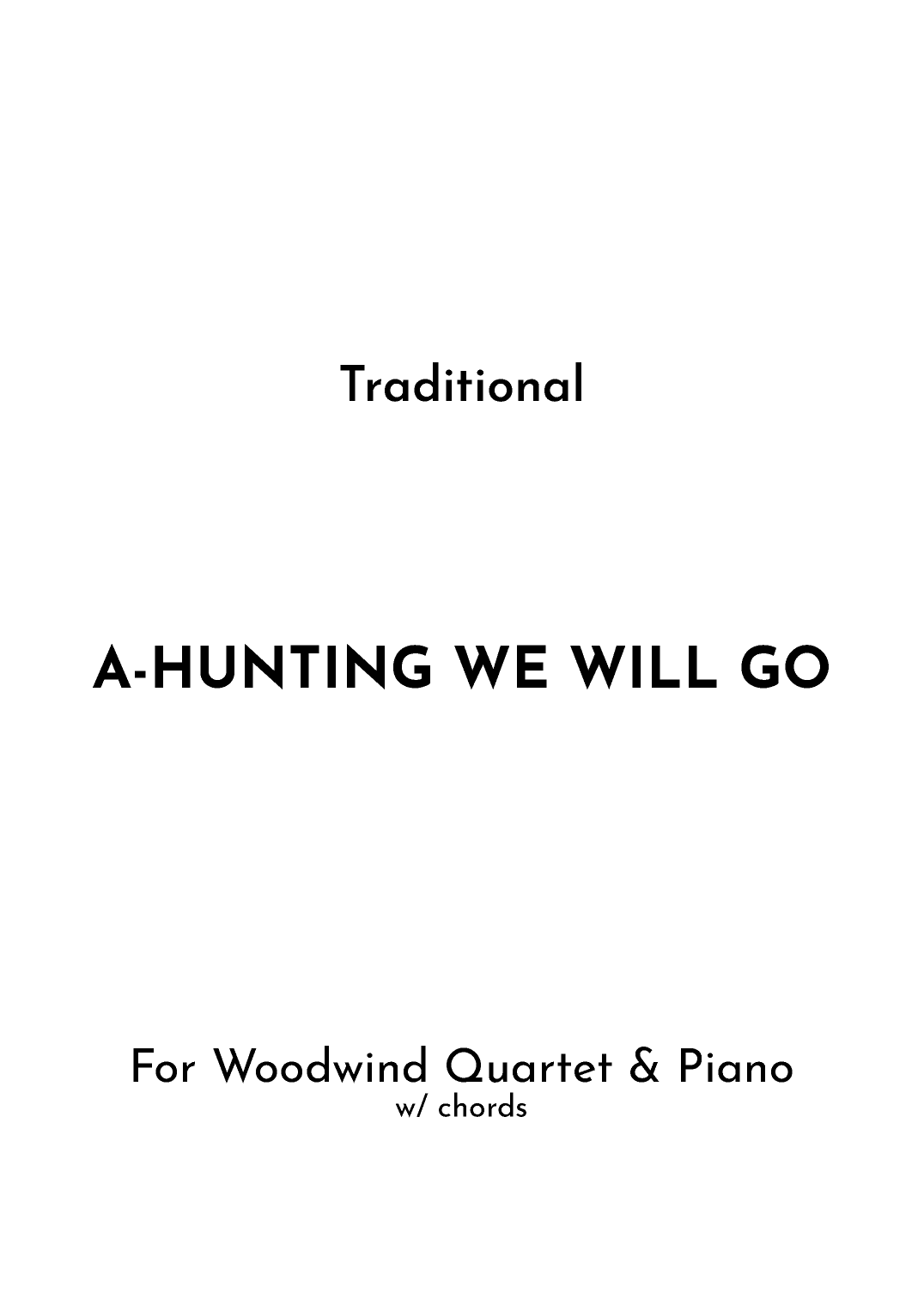 A-Hunting We Will Go (arr. Jireh J.)