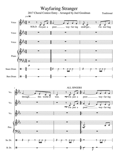 Wayfaring Stranger 2017 Choral Contest Entry (arr. Joel Goodman)