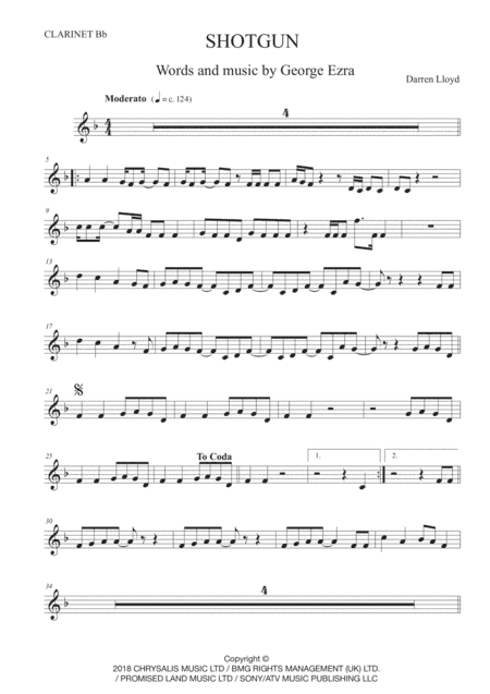 Shotgun (arr. Darren Lloyd)
