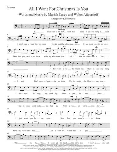 All I Want For Christmas Is You (arr. Kevin Busse)