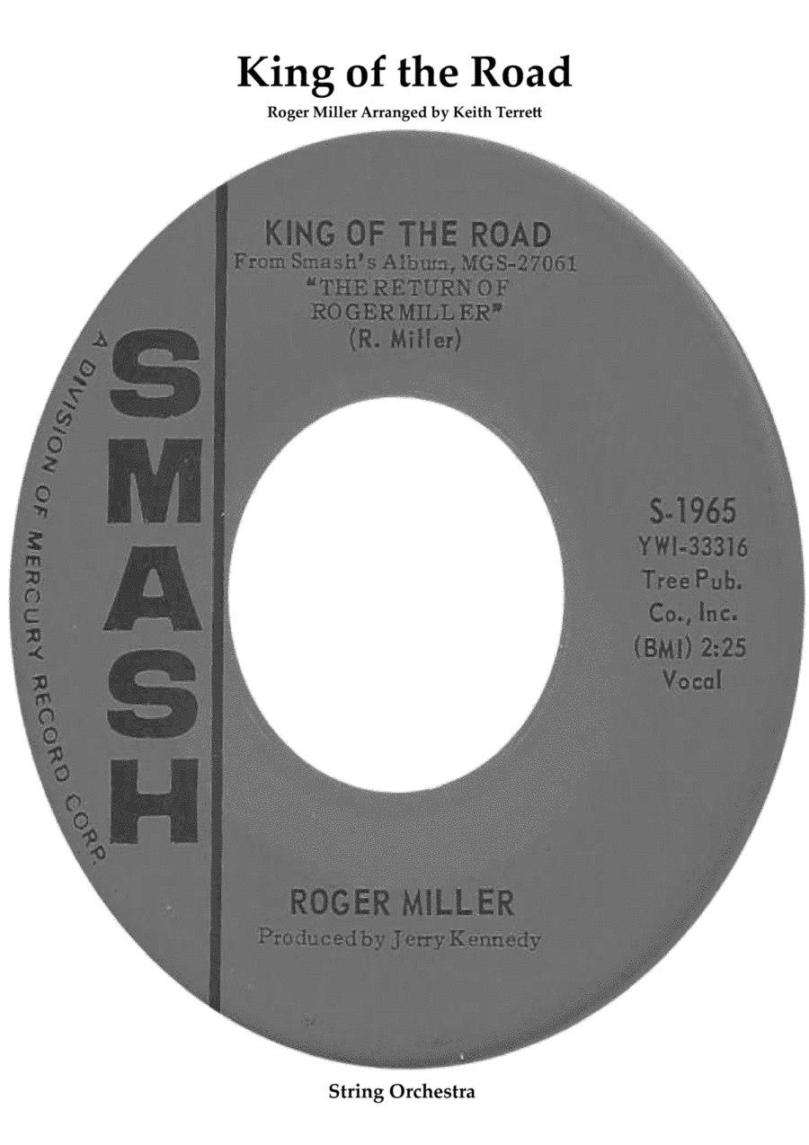 King Of The Road (arr. Keith Terrett)