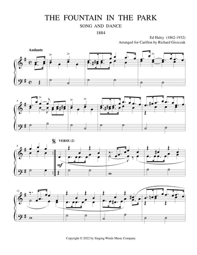 The Fountain in the Park  (Song and Dance) (arr. Richard Giszczak)