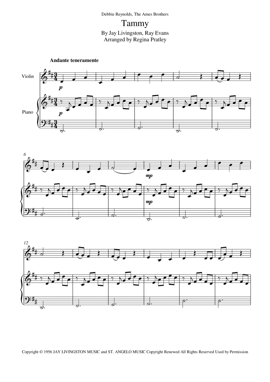Tammy (arr. Regina Pratley)