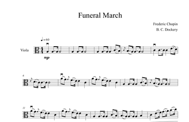 Funeral March (Viola Solo) (arr. B. C. Dockery)