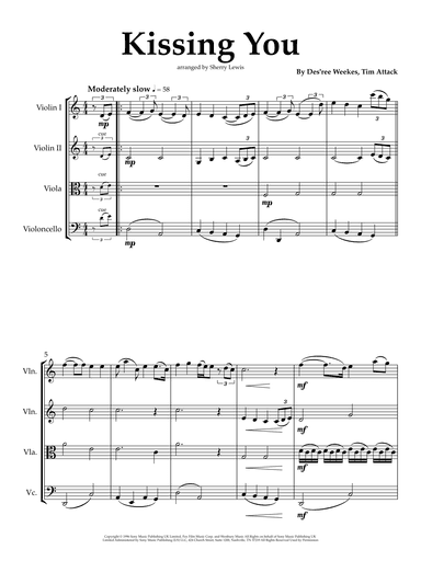 Kissing You (arr. Sherry Lewis)