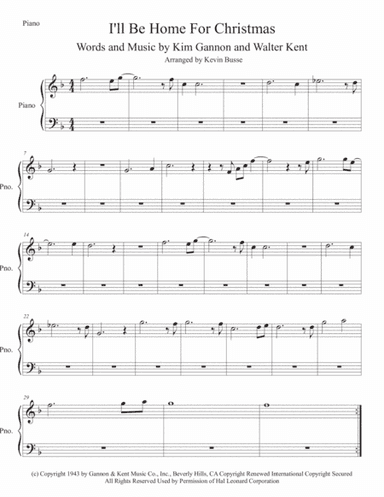 I'll Be Home For Christmas (arr. Kevin Busse)