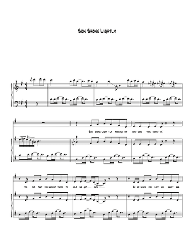 Sun Shone Lightly (arr. Biegler)