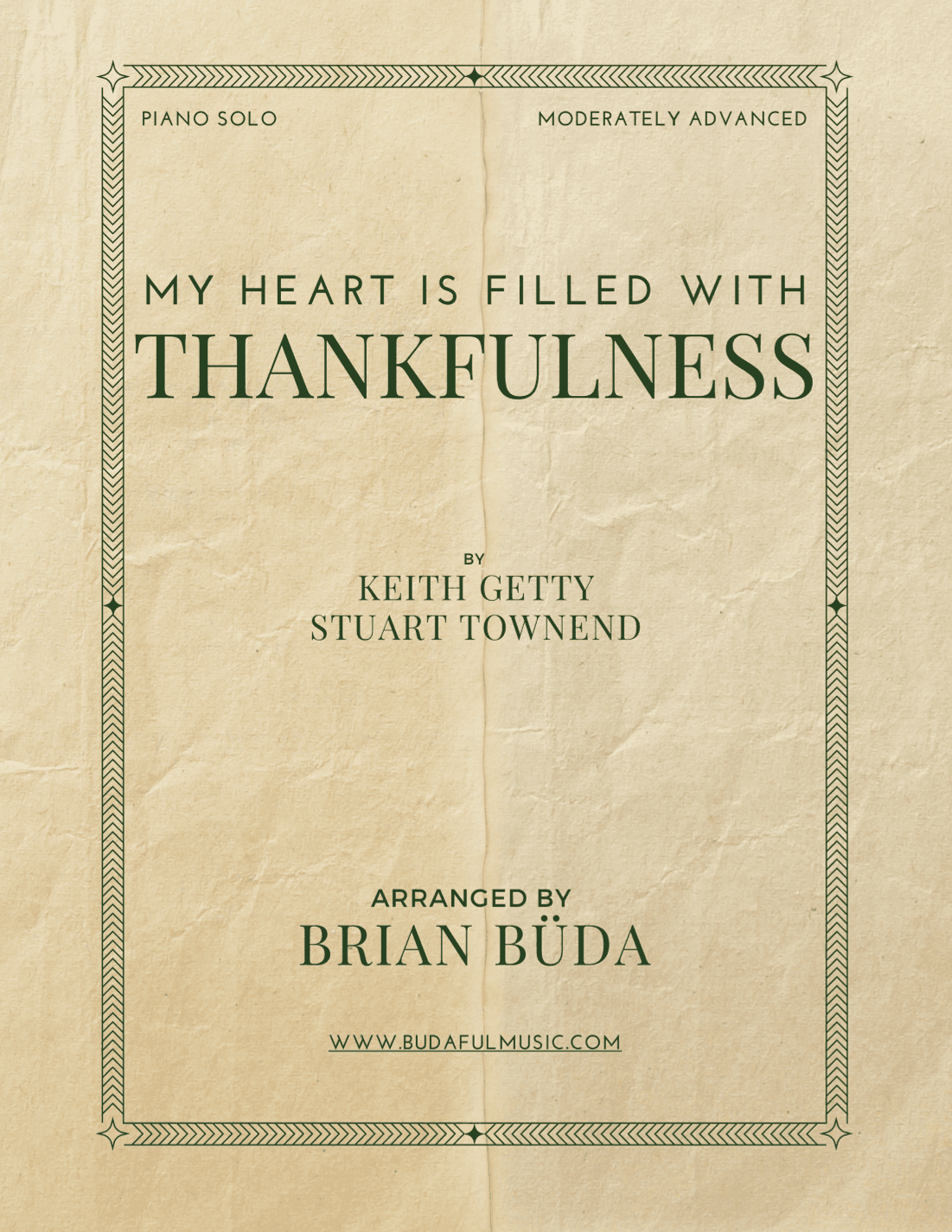 My Heart Is Filled With Thankfulness (arr. Brian Buda)