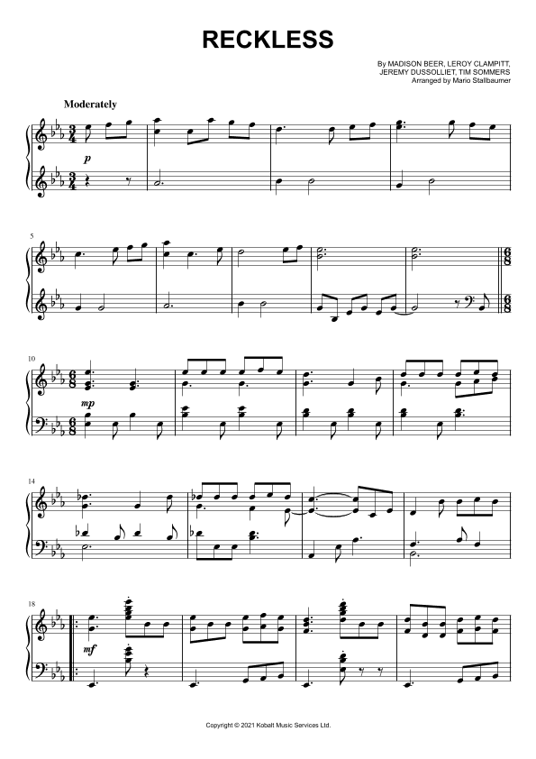 Reckless (arr. Mario Stallbaumer)