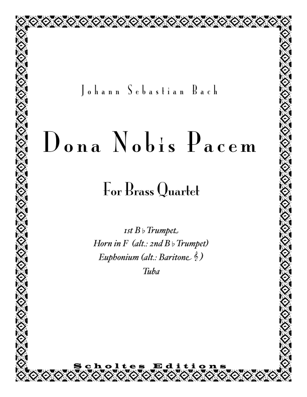 Dona nobis pacem (Grant us Peace) (arr. Waldemar Scholtes)