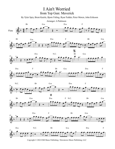 I Ain't Worried (arr. Andrew Pattinson)