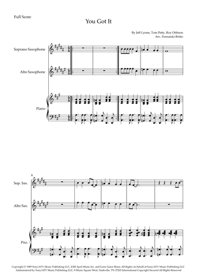You Got It (arr. Fernando Britto)