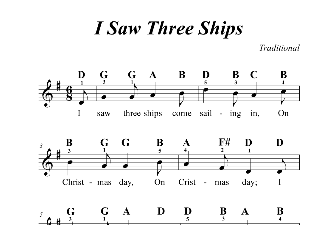 I Saw Three Ships (arr. Avgusta Udartseva)