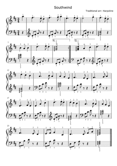 Southwind in D (arr. Harpoline)