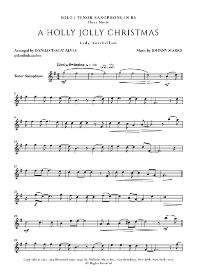 A Holly Jolly Christmas (arr. Danilo “Daca” Alves)