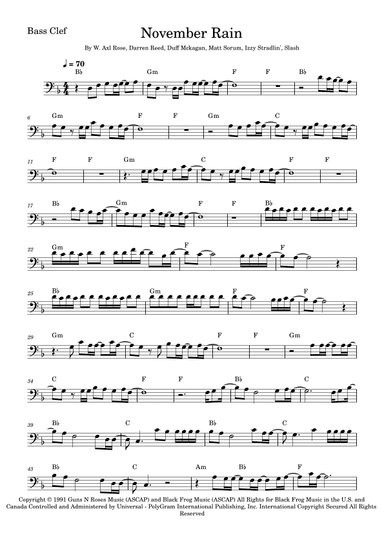 November Rain (arr. Fabio Eduardo de Oliveira)