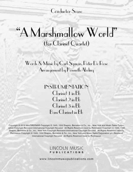 A Marshmallow World (arr. Kenneth Abeling)