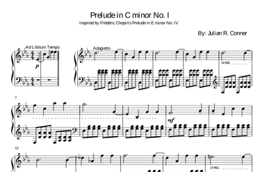 Piano Prelude No. 1 in C Minor, Op. 3