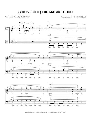 (you've Got) The Magic Touch (arr. Jon Nicholas)