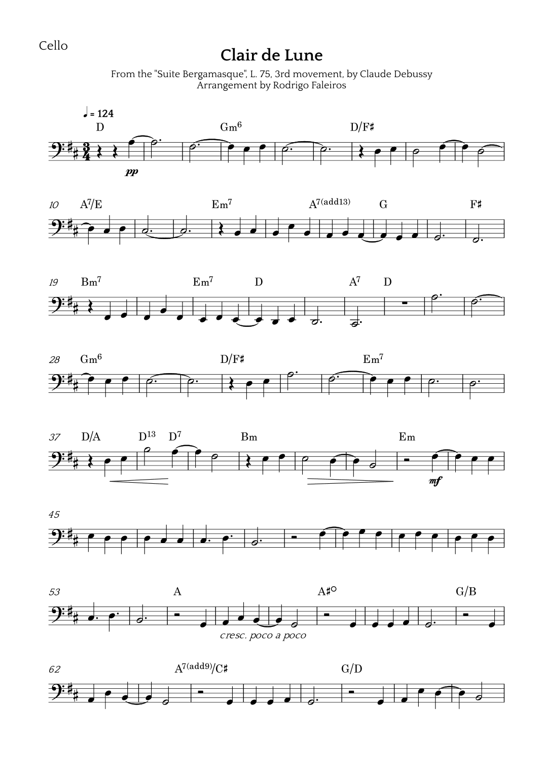 Clair de Lune (arr. Rodrigo Faleiros)