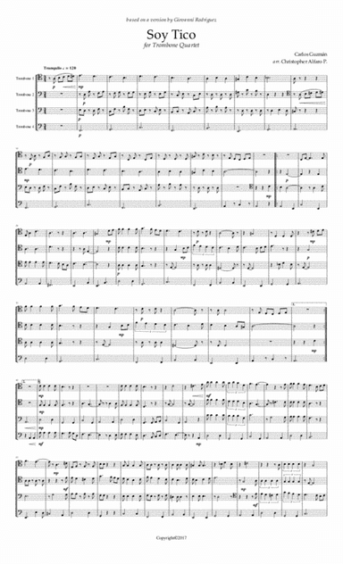 Soy Tico (arr. Christopher Alfaro P.)