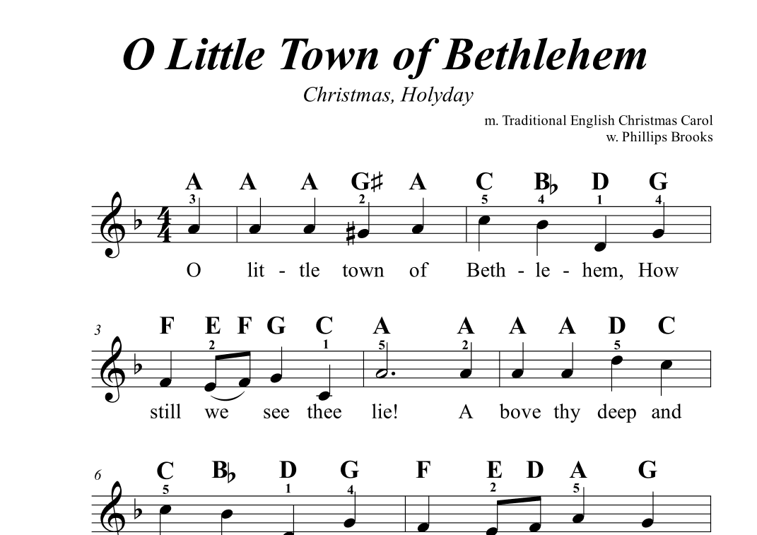 O Little Town of Bethlehem (arr. Avgusta Udartseva)
