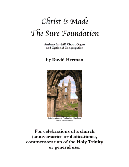 Christ is Made the Sure Foundation (arr. David Herman)