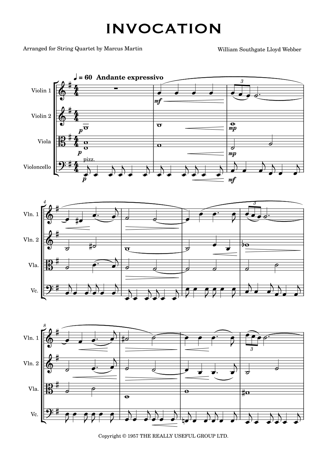 Invocation (arr. Marcus Martin)