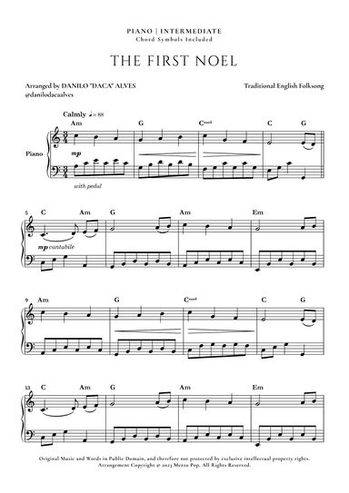 The First Noel (arr. Danilo "Daca" Alves)