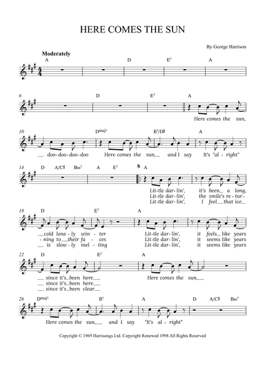 Here Comes The Sun (arr. Alex Nunes Rodrigues)