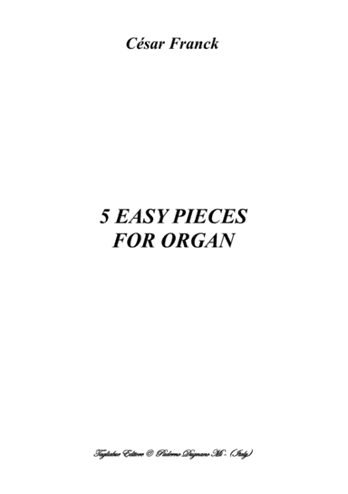FRANCK C. - 6 EASY PIECES FOR ORGAN (arr. Marcello Meneguzzo)