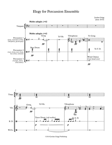 Elegy for Percussion Ensemble