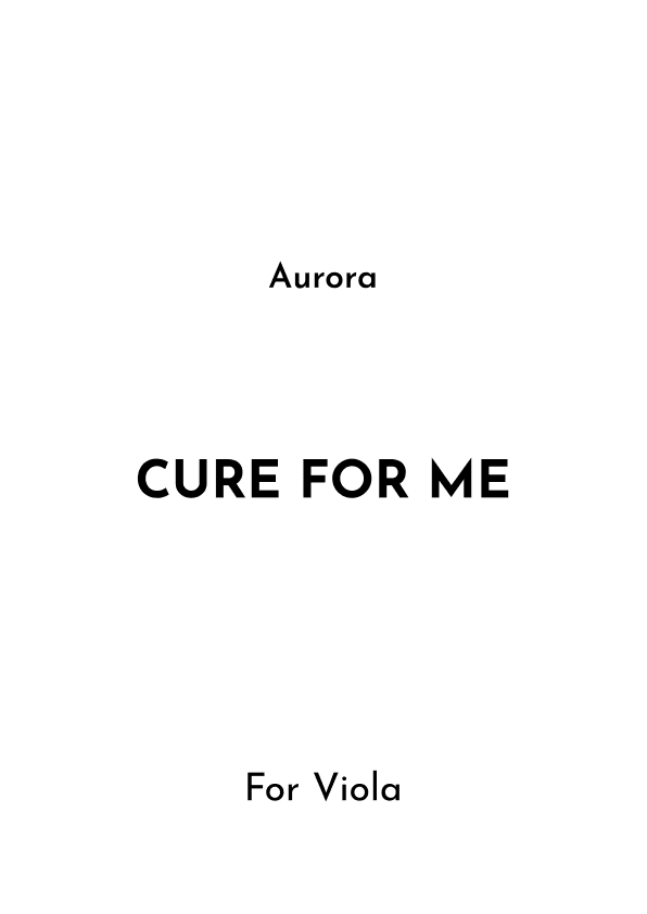 Cure For Me (arr. Jireh J.)