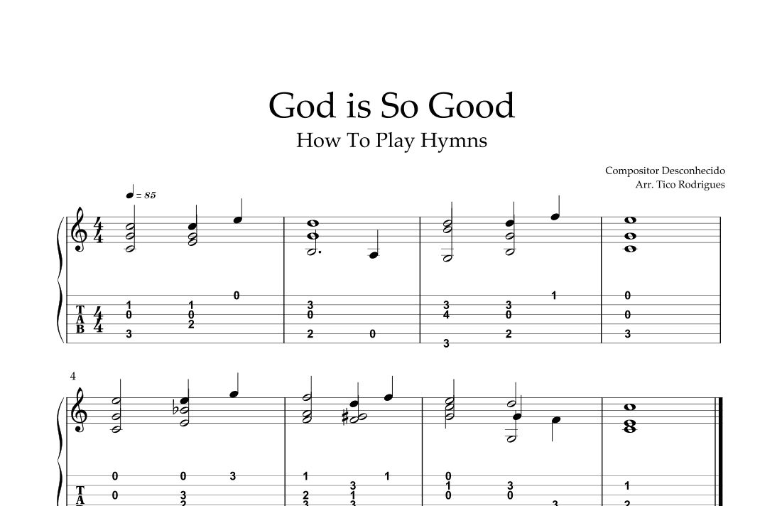 God is So Good (arr. Tico Rodrigues)
