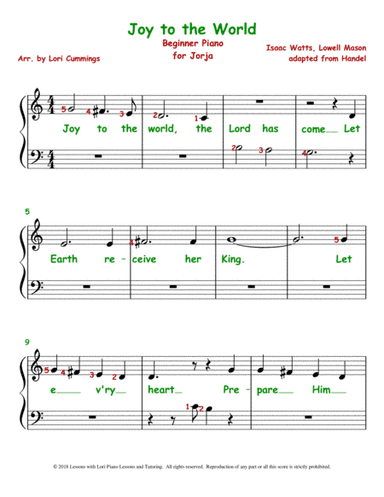 Joy to the World (arr. Lori Cummings)