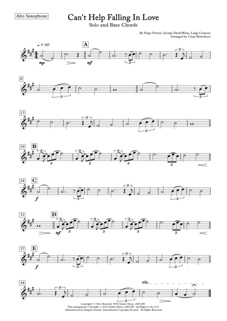 Can't Help Falling In Love (arr. ACT Bortolucci)