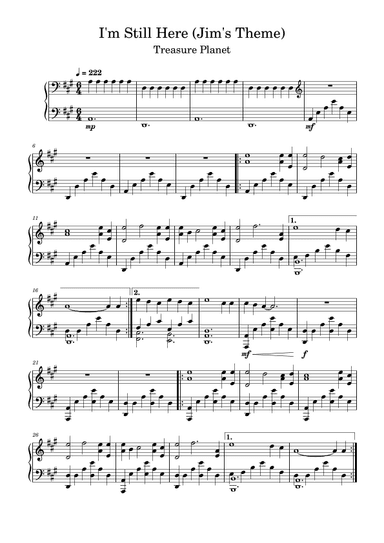 I'm Still Here (jim's Theme) (arr. Anya Alston)