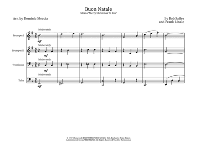 Buon Natale (means Merry Christmas To You) (arr. Dominic Meccia)