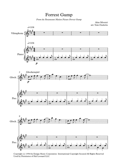 I'm Forrest... Forrest Gump  from the Paramount Motion Picture FORREST GUMP (arr. Tom Ouderits)