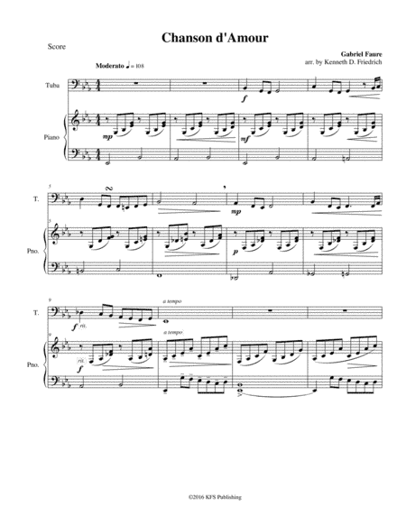 Chanson d'Amour (arr. Kenneth D. Friedrich)