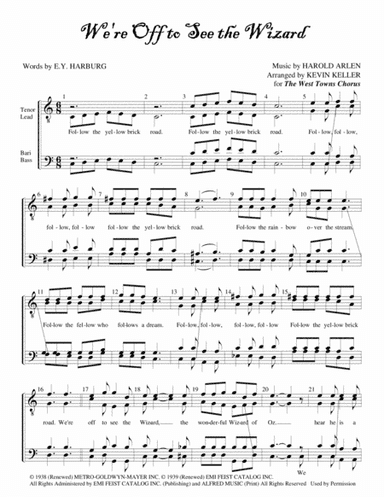 We're Off To See The Wizard (arr. Kevin Keller)